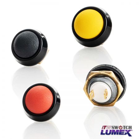 Interruptores de botón metálicos de 12 mm